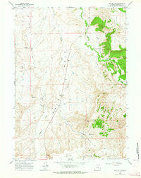 Twin Buttes Wyoming Historical topographic map, 1:24000 scale, 7.5 X 7.5 Minute, Year 1960