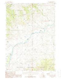Twin Creek Wyoming Historical topographic map, 1:24000 scale, 7.5 X 7.5 Minute, Year 1987
