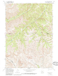 Twin Peaks Wyoming Historical topographic map, 1:24000 scale, 7.5 X 7.5 Minute, Year 1969