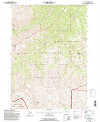 Twin Peaks Wyoming Historical topographic map, 1:24000 scale, 7.5 X 7.5 Minute, Year 1991