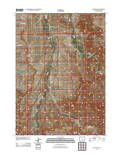 Twin Buttes Wyoming Historical topographic map, 1:24000 scale, 7.5 X 7.5 Minute, Year 2012