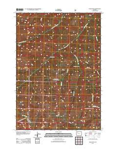 Twin Peaks Wyoming Historical topographic map, 1:24000 scale, 7.5 X 7.5 Minute, Year 2012