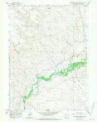 Two Buttes Reservoir Wyoming Historical topographic map, 1:24000 scale, 7.5 X 7.5 Minute, Year 1964