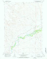 Two Buttes Reservoir Wyoming Historical topographic map, 1:24000 scale, 7.5 X 7.5 Minute, Year 1964