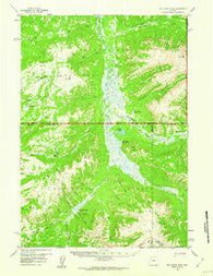 Two Ocean Pass Wyoming Historical topographic map, 1:62500 scale, 15 X 15 Minute, Year 1959