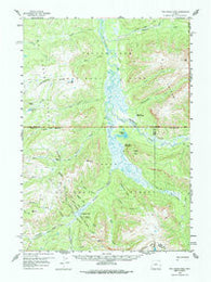 Two Ocean Pass Wyoming Historical topographic map, 1:62500 scale, 15 X 15 Minute, Year 1959