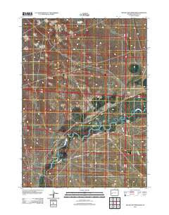 Two Buttes Reservoir Wyoming Historical topographic map, 1:24000 scale, 7.5 X 7.5 Minute, Year 2012