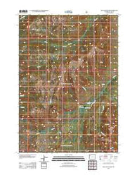 Two Ocean Pass Wyoming Historical topographic map, 1:24000 scale, 7.5 X 7.5 Minute, Year 2012