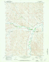 Ucross Wyoming Historical topographic map, 1:24000 scale, 7.5 X 7.5 Minute, Year 1970