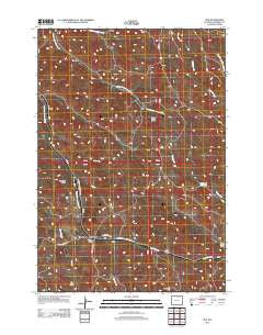 Ulm Wyoming Historical topographic map, 1:24000 scale, 7.5 X 7.5 Minute, Year 2012