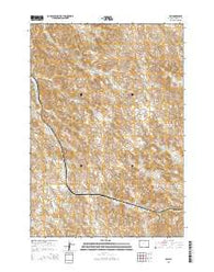Ulm Wyoming Current topographic map, 1:24000 scale, 7.5 X 7.5 Minute, Year 2015
