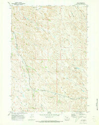 Ulm Wyoming Historical topographic map, 1:24000 scale, 7.5 X 7.5 Minute, Year 1970