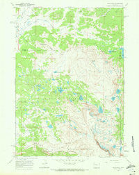 Union Peak Wyoming Historical topographic map, 1:24000 scale, 7.5 X 7.5 Minute, Year 1968