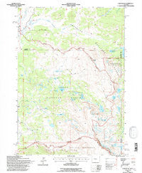 Union Peak Wyoming Historical topographic map, 1:24000 scale, 7.5 X 7.5 Minute, Year 1991