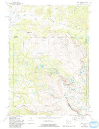 Union Peak Wyoming Historical topographic map, 1:24000 scale, 7.5 X 7.5 Minute, Year 1968