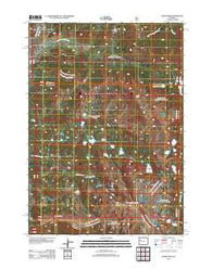 Union Peak Wyoming Historical topographic map, 1:24000 scale, 7.5 X 7.5 Minute, Year 2012