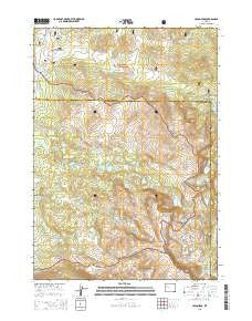 Union Peak Wyoming Current topographic map, 1:24000 scale, 7.5 X 7.5 Minute, Year 2015