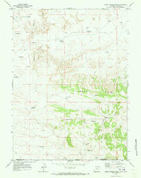 Upper Powder Spring Wyoming Historical topographic map, 1:24000 scale, 7.5 X 7.5 Minute, Year 1970