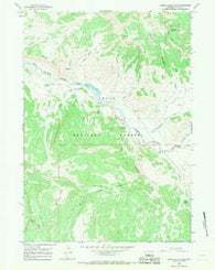 Upper Slide Lake Wyoming Historical topographic map, 1:24000 scale, 7.5 X 7.5 Minute, Year 1965