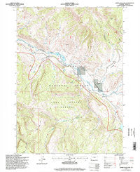 Upper Slide Lake Wyoming Historical topographic map, 1:24000 scale, 7.5 X 7.5 Minute, Year 1996