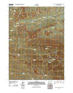 Upper Powder Spring Wyoming Historical topographic map, 1:24000 scale, 7.5 X 7.5 Minute, Year 2010