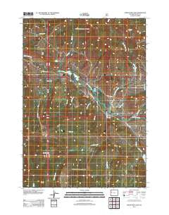 Upper Slide Lake Wyoming Historical topographic map, 1:24000 scale, 7.5 X 7.5 Minute, Year 2012