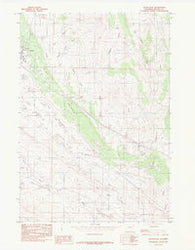 Upton East Wyoming Historical topographic map, 1:24000 scale, 7.5 X 7.5 Minute, Year 1984