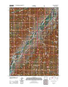 Valley Wyoming Historical topographic map, 1:24000 scale, 7.5 X 7.5 Minute, Year 2012
