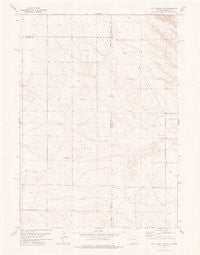 Van Tassell SE Wyoming Historical topographic map, 1:24000 scale, 7.5 X 7.5 Minute, Year 1977