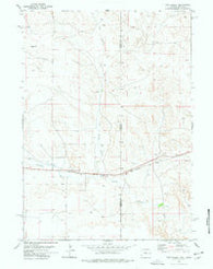 Van Tassell Wyoming Historical topographic map, 1:24000 scale, 7.5 X 7.5 Minute, Year 1977