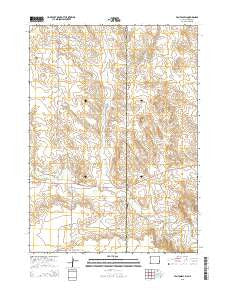 Van Tassell Wyoming Current topographic map, 1:24000 scale, 7.5 X 7.5 Minute, Year 2015