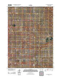 Van Tassell SE Wyoming Historical topographic map, 1:24000 scale, 7.5 X 7.5 Minute, Year 2012
