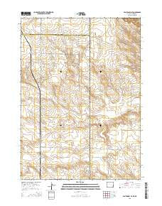 Van Tassell SE Wyoming Current topographic map, 1:24000 scale, 7.5 X 7.5 Minute, Year 2015