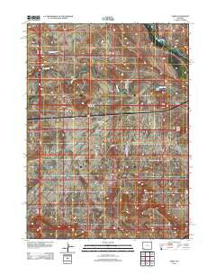 Verne Wyoming Historical topographic map, 1:24000 scale, 7.5 X 7.5 Minute, Year 2012