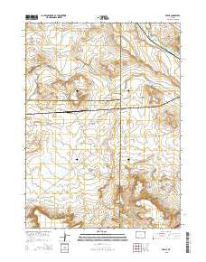 Verne Wyoming Current topographic map, 1:24000 scale, 7.5 X 7.5 Minute, Year 2015