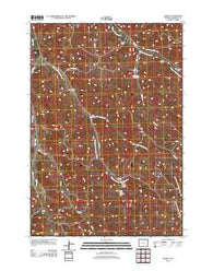 Verona Wyoming Historical topographic map, 1:24000 scale, 7.5 X 7.5 Minute, Year 2012