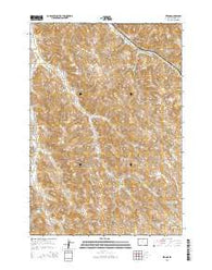 Verona Wyoming Current topographic map, 1:24000 scale, 7.5 X 7.5 Minute, Year 2015