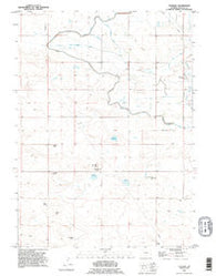 Veteran Wyoming Historical topographic map, 1:24000 scale, 7.5 X 7.5 Minute, Year 1990