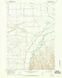 Vocation Wyoming Historical topographic map, 1:24000 scale, 7.5 X 7.5 Minute, Year 1966