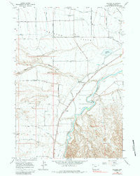 Vocation Wyoming Historical topographic map, 1:24000 scale, 7.5 X 7.5 Minute, Year 1966