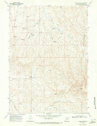 Wagon Prong Wyoming Historical topographic map, 1:24000 scale, 7.5 X 7.5 Minute, Year 1966