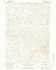 Wagon Prong Wyoming Historical topographic map, 1:24000 scale, 7.5 X 7.5 Minute, Year 1966