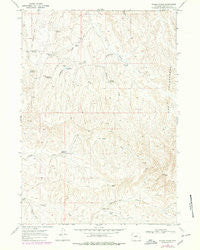 Wagon Prong Wyoming Historical topographic map, 1:24000 scale, 7.5 X 7.5 Minute, Year 1966