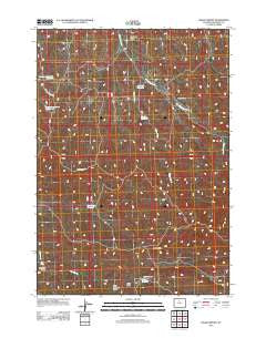 Wagon Prong Wyoming Historical topographic map, 1:24000 scale, 7.5 X 7.5 Minute, Year 2012