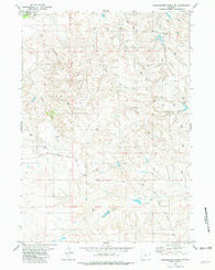 Wagonhound Creek NE Wyoming Historical topographic map, 1:24000 scale, 7.5 X 7.5 Minute, Year 1981