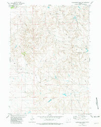 Wagonhound Creek NE Wyoming Historical topographic map, 1:24000 scale, 7.5 X 7.5 Minute, Year 1981