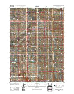 Wagonhound Creek Wyoming Historical topographic map, 1:24000 scale, 7.5 X 7.5 Minute, Year 2012