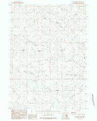 Wags Pinnacle Wyoming Historical topographic map, 1:24000 scale, 7.5 X 7.5 Minute, Year 1984