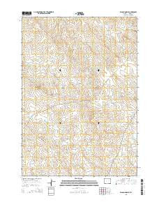 Wags Pinnacle Wyoming Current topographic map, 1:24000 scale, 7.5 X 7.5 Minute, Year 2015