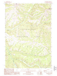 Wahb Springs Wyoming Historical topographic map, 1:24000 scale, 7.5 X 7.5 Minute, Year 1989
